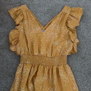 Express Mustard Yellow Maxi Dress